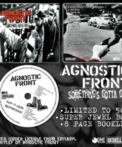 Something's Gotta Give (CD Album) - Agnostic Front 5 Something's Gotta Give (CD Album) - Agnostic Front -usa Music Sales 2022 2d0cc696 6a58 4c46 8542 0a8082960c63